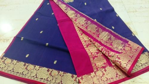 PMK BUMBERG COT SAREES WITH BLOUSE